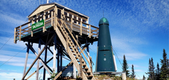 Exterior view of renovated lookout