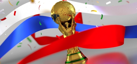 Image of trophy with banners swirling around