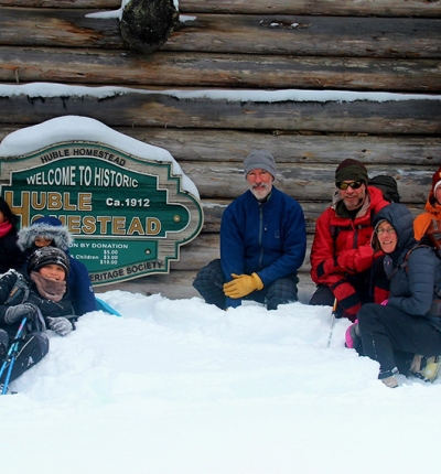 Group photo at Huble Homestead